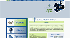 Desktop Screenshot of gafamilyservices.net